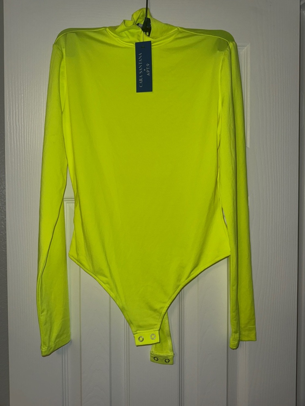 Neon Yellow Long-Sleeve One Piece